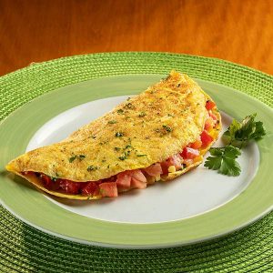 Prato com omelete